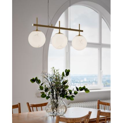 ByRydens - Pendelleuchte mit Kabelaufhängung BELLAGIO 3xE27/8W/230V