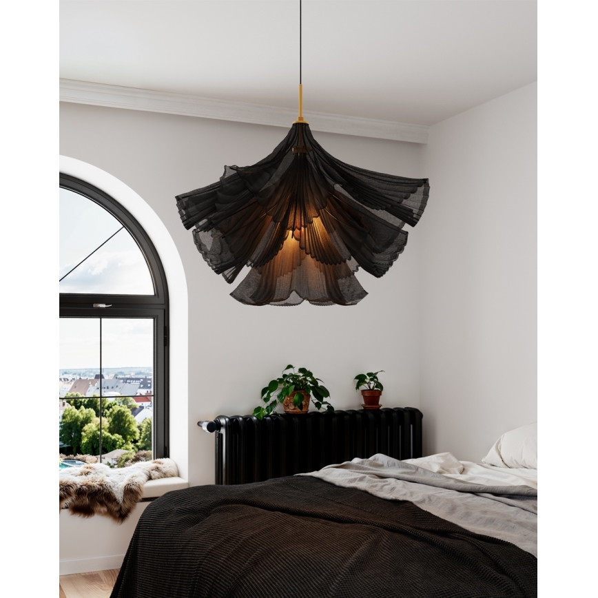 ByRydens - Lampadario a cavo JULIETTE 1xE27/8W/230V nero