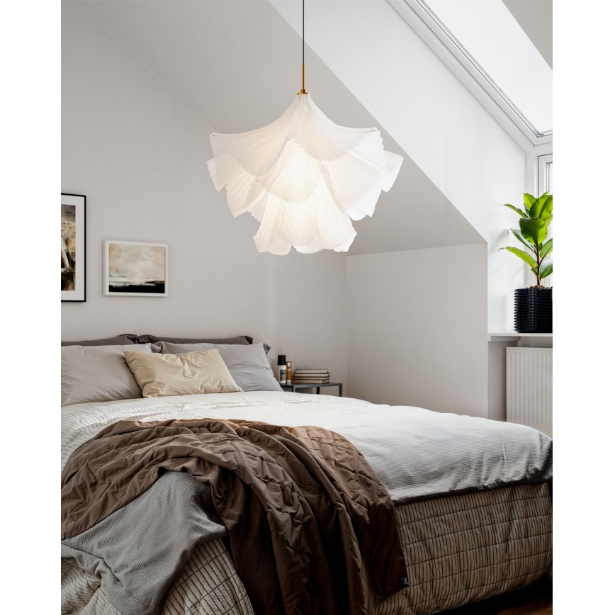 ByRydens - Pendelleuchte an Kabel JULIETTE 1xE27/8W/230V weiß