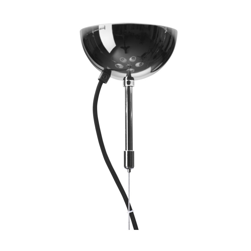 ByRydens - Lampadario sospeso su cavo LYNF 5xE14/8W/230V cromo lucido/bianco