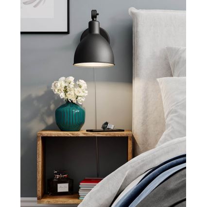 ByRydens - Wandleuchte BASAR MINI 1xE27/5W/230V schwarz