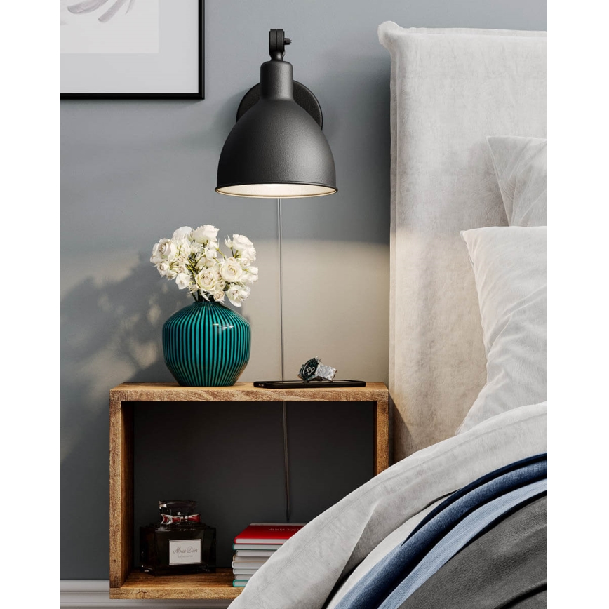 ByRydens - Wandleuchte BASAR MINI 1xE27/5W/230V schwarz