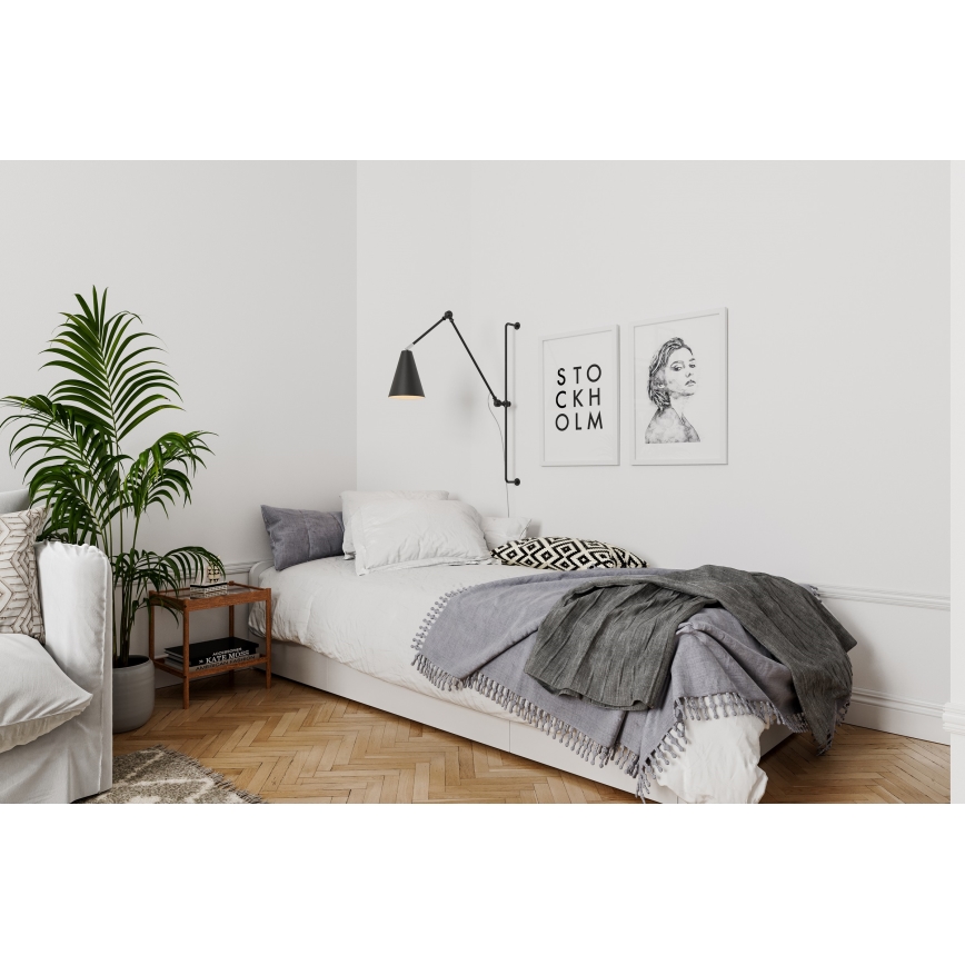 ByRydens - Wandleuchte YUKON 1xE27/5W/230V schwarz