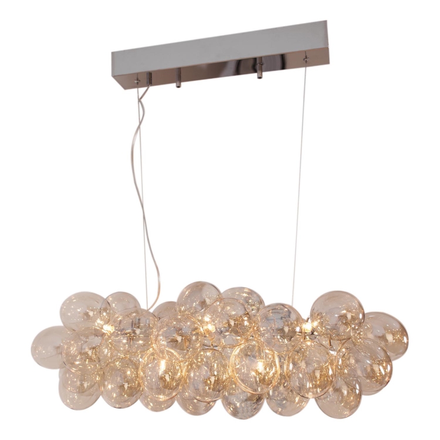 ByRydens - Hängeleuchte GROSS BAR 8xG9/4W/230V rauchig/braun