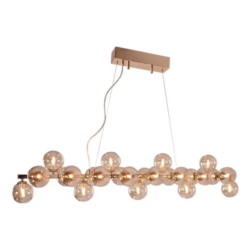 ByRydens - Hängeleuchte SPLENDOR 25xG9/5W/230V rauchig/braun