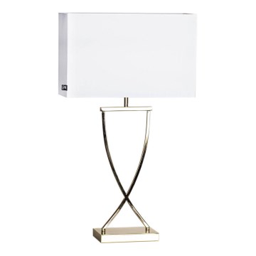 ByRydens - Lampada da tavolo OMEGA 1xE27/5W/230V bianco/ottone