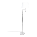 ByRydens - Lampada LED da terra ORLANDO 1xE27/5W/230V + LED/3W bianco/cromo lucido diametro 36 cm