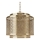 ByRydens - Lampadario a sospensione con catena HERMINE 1xE27/5W/230V ottone diametro 34 cm