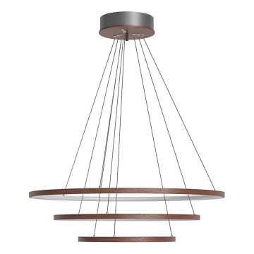 ByRydens - Lampadario LED a cavo TRIONE LED/45W/230V marrone Ø 80 cm
