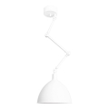 ByRydens - Lampadario su asta BAZAR 1xE27/5W/230V bianco