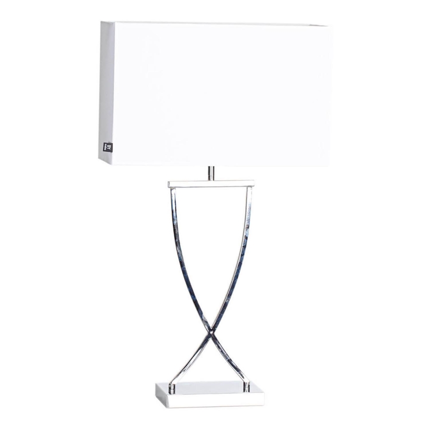 ByRydens - Lampe de table OMEGA 1xE27/5W/230V blanche/chrome brillant
