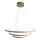 ByRydens – LED-Pendelleuchte TRIONE mit Seilaufhängung LED/45W/230V, beige, Ø 80 cm