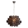 ByRydens - Lustre suspendu sur chaîne MONARQUE MINI 3xE14/8W/230V noir