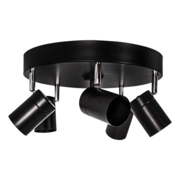 ByRydens - Spot CORRECT 5xGU10/7W/230V noir diam. 30 cm
