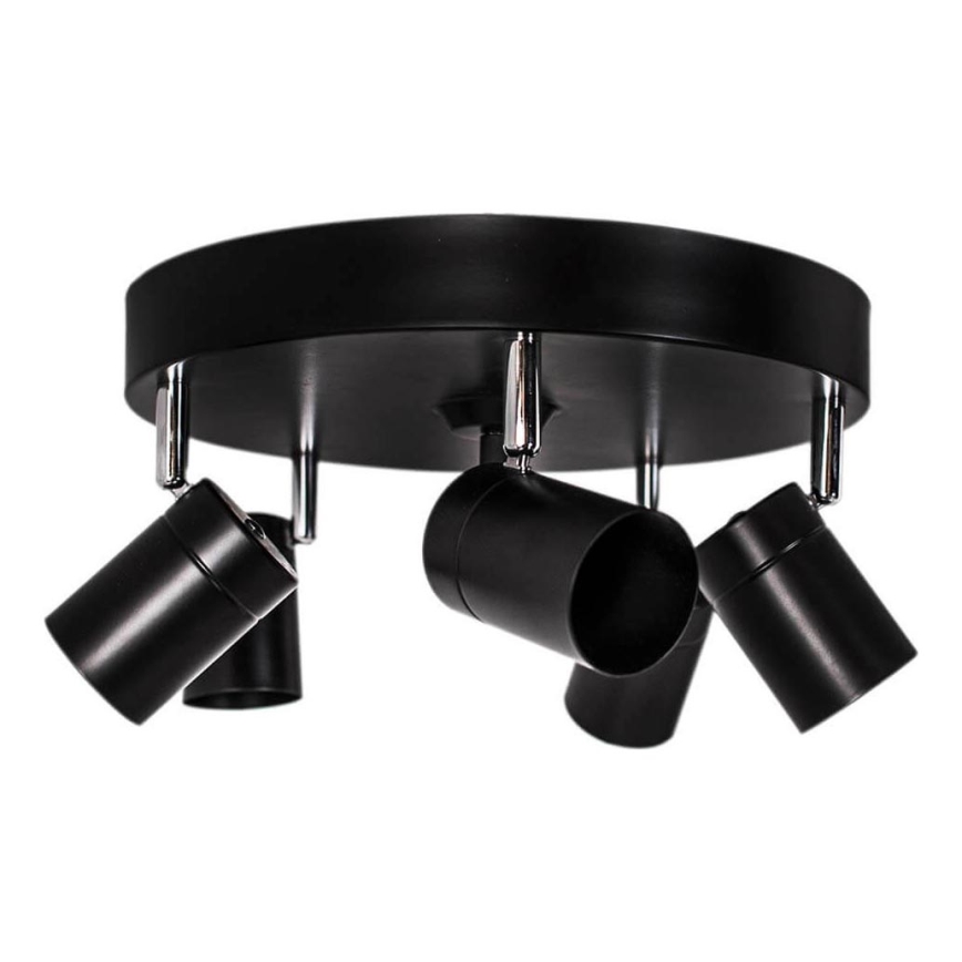 ByRydens - Spot CORRECT 5xGU10/7W/230V noir diam. 30 cm