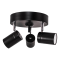 ByRydens - Strahler CORRECT 3xGU10/7W/230V schwarz d 20 cm