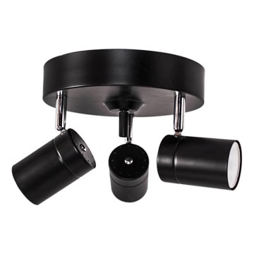 ByRydens - Strahler CORRECT 3xGU10/7W/230V schwarz d 20 cm