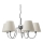 ByRydens - Suspension sur câble LYNF 5xE14/8W/230V chrome brillant/blanc