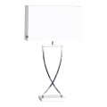 ByRydens - Tischlampe OMEGA 1xE27/5W/230V weiß/glänzender Chrom