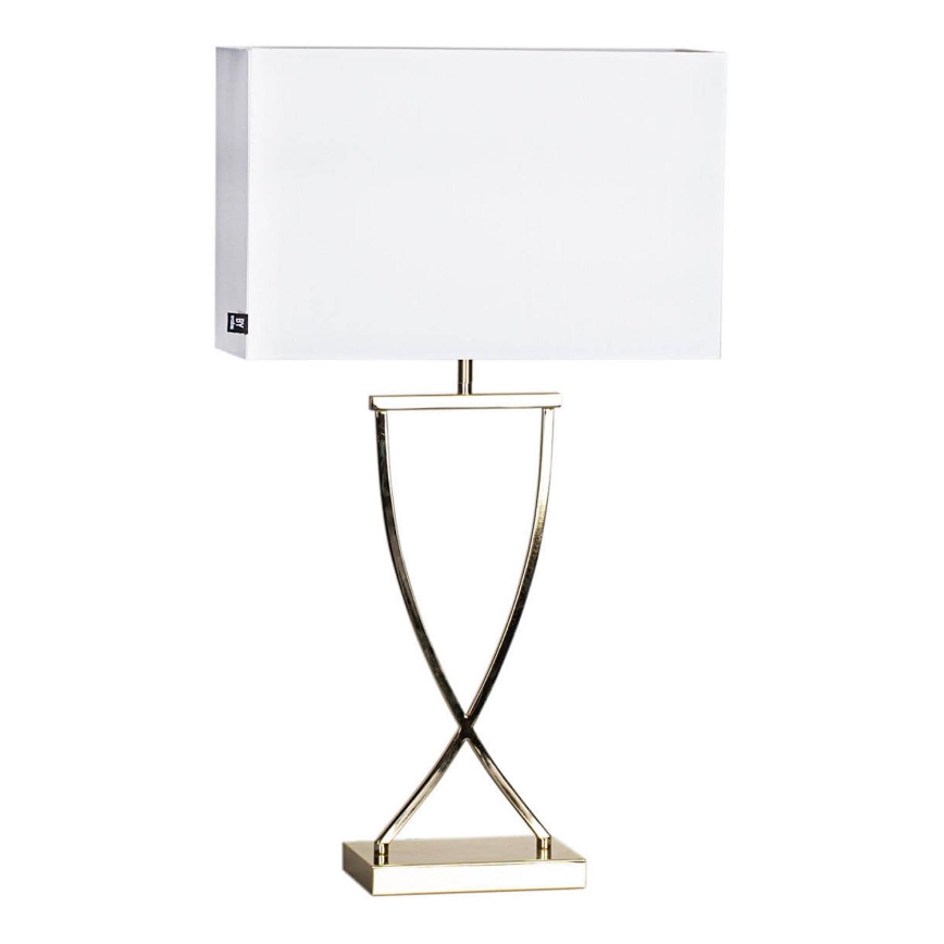 ByRydens - Tischlampe OMEGA 1xE27/5W/230V weiß/messing