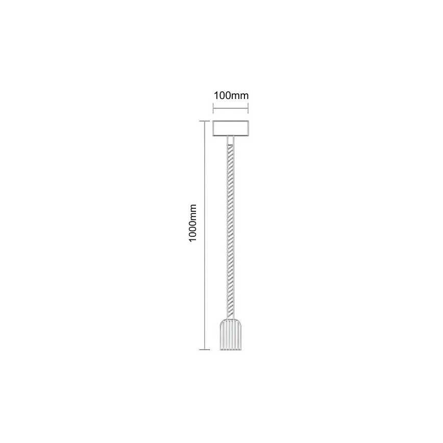 Câble d'alimentation 1xE27/60W/230V 1 m