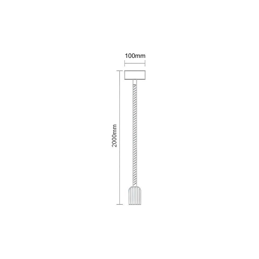 Câble d'alimentation 1xE27/60W/230V 2 m