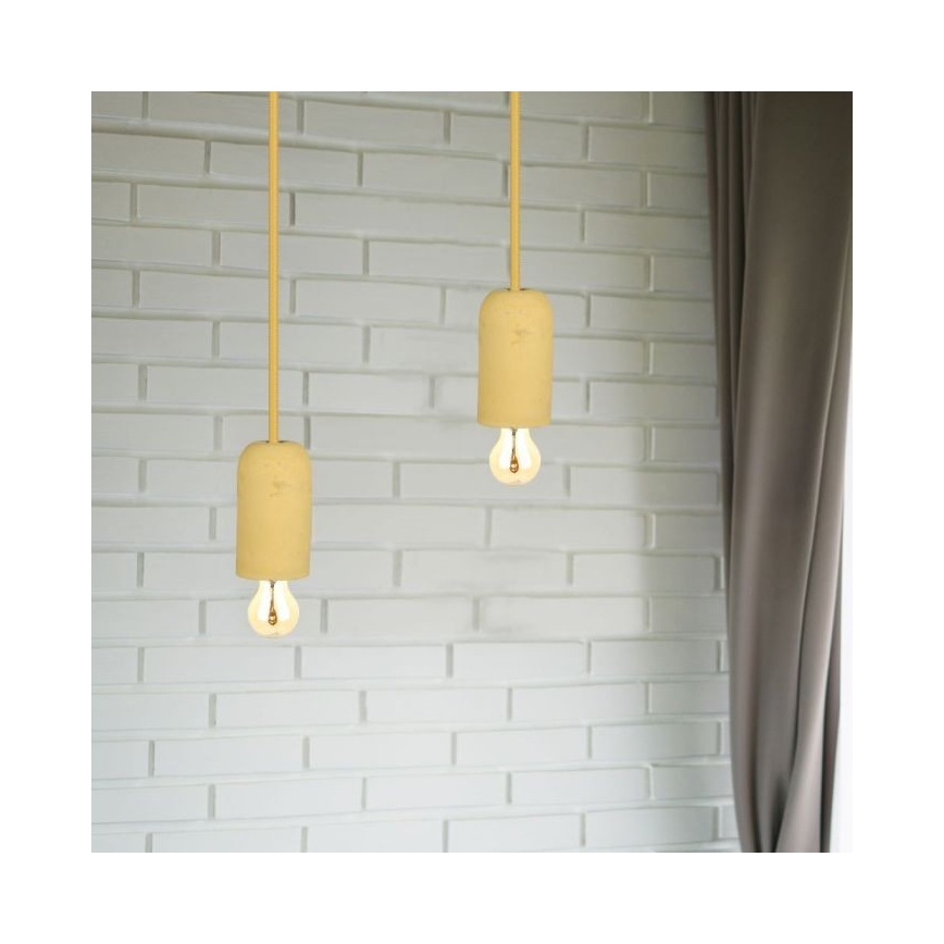 Câble d'alimentation 1xE27/60W/230V béton/beige