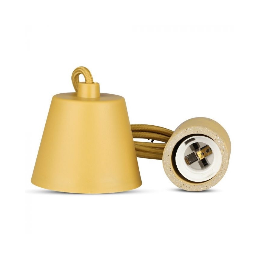 Câble d'alimentation 1xE27/60W/230V béton/beige