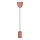 Câble d'alimentation 1xE27/60W/230V béton/rouge