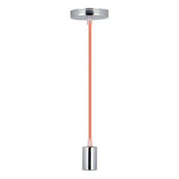 Câble d'alimentation 1xE27/60W/230V orange/chrome brillant
