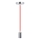 Câble d'alimentation 1xE27/60W/230V rouge/chrome brillant