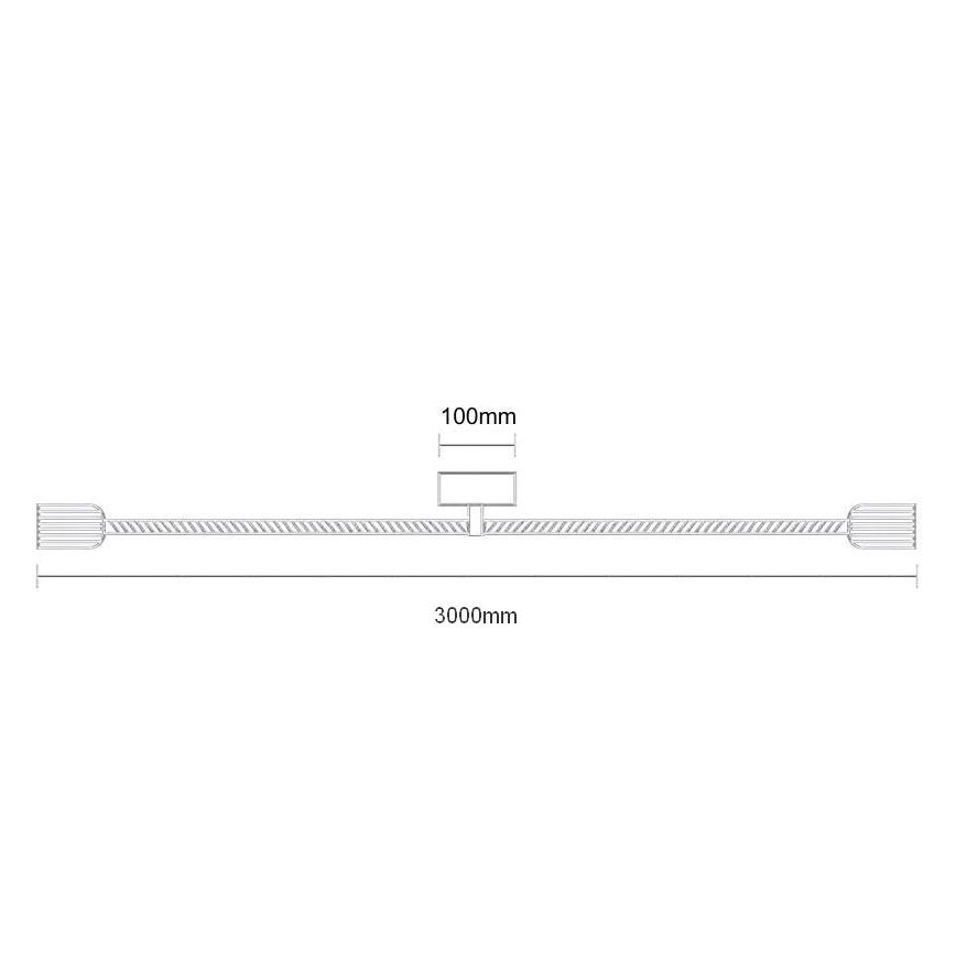 Câble d'alimentation 2xE27/60W/230V 3 m