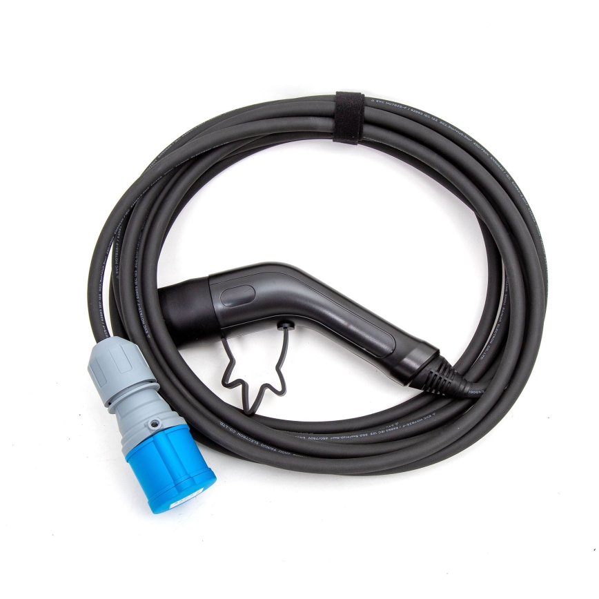 Câble de recharge pour camping-cars électriques type 2 7 m 3,6kW 16A