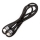 Câble USB tressé USB-C / connecteur USB-C 60W 1m noir