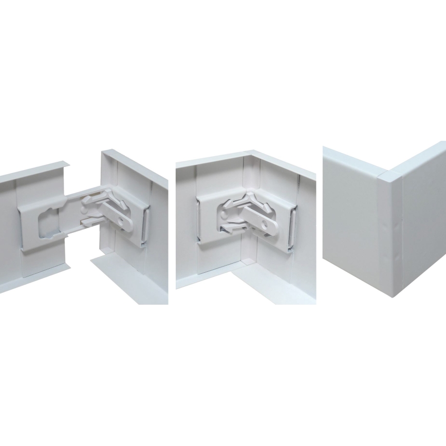 Cadre métallique de montage pour panneaux LED STELLA 120 x 30 cm, blanc
