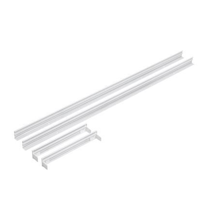 Cadre métallique pour l'installation de panneaux LED 1200x300 mm blanc