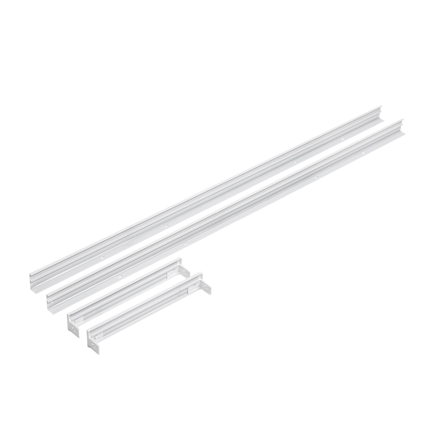 Cadre métallique pour l'installation de panneaux LED 1200x300 mm blanc
