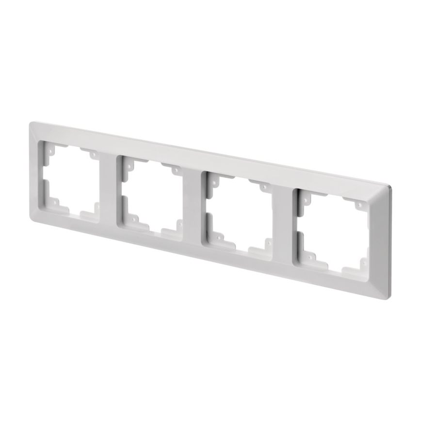 Cadre pour interrupteur 4P blanc