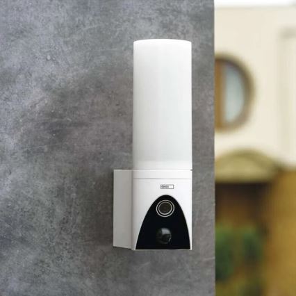 Caméra extérieure connectée avec éclairage GoSmart LED/12W/230V IP65 Wi-Fi Tuya blanc