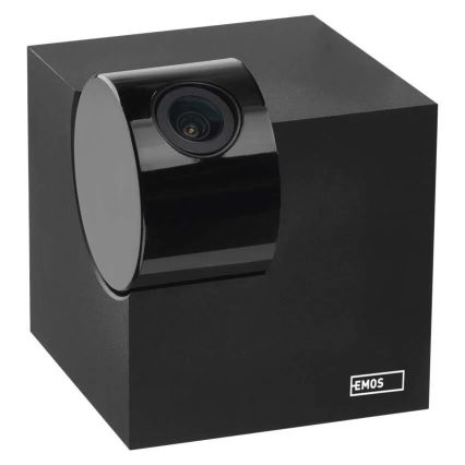 Caméra intérieure pivotante intelligente avec capteur de mouvement GoSmart 5V Wi-Fi Tuya noire