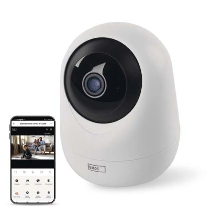 Telecamera interna intelligente rotante con sensore di movimento GoSmart 5V Wi-Fi Tuya bianca