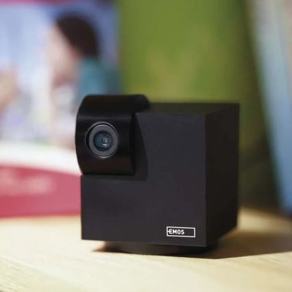 Telecamera interna intelligente orientabile con sensore di movimento GoSmart 5V Wi-Fi Tuya nera