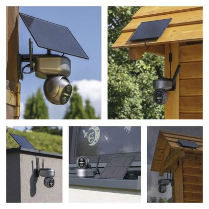 Caméra solaire connectée avec détecteur GoSmart 4G/LTE 10400mAh 5V IP65 Tuya