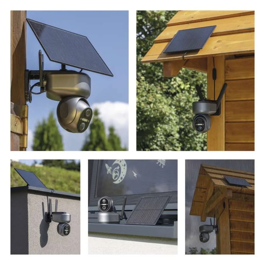 Caméra solaire connectée avec détecteur GoSmart 4G/LTE 10400mAh 5V IP65 Tuya