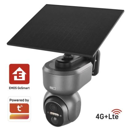Caméra solaire connectée avec détecteur GoSmart 4G/LTE 10400mAh 5V IP65 Tuya