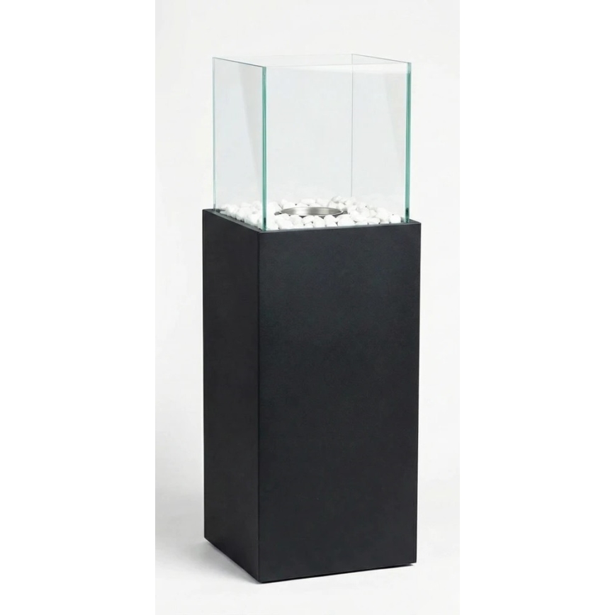 Camino a bioetanolo ALICANTE 26,5x80,5 cm 2kW nero