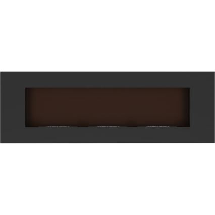 Kratki - Camino BIO da incasso 40x120 cm 3x1,1kW nero