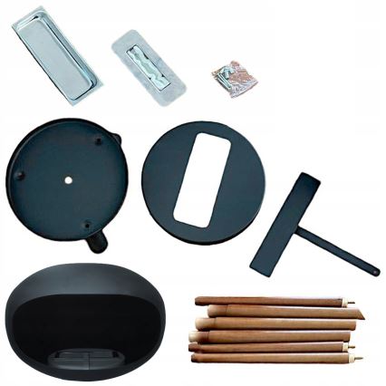 Camino a bioetanolo TOKIO 45x100 cm, 2 kW, nero