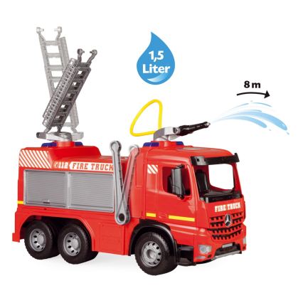 Camion de pompiers Mercedes, 65 cm, rouge