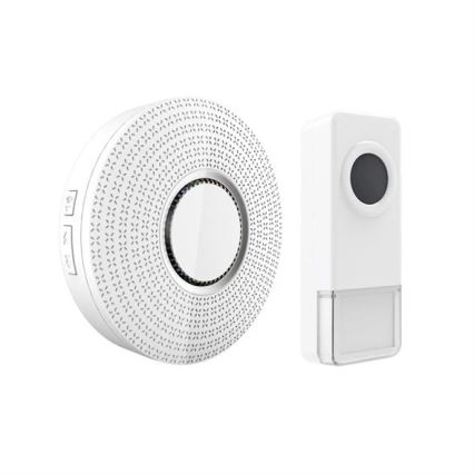 Campanello con presa wireless 230V IP55 bianco